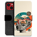 Bolsa tipo Carteira - iPhone 13 Mini - Colagem Abstrata