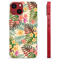 Capa de TPU - iPhone 13 Mini - Flores Cor-de-rosa