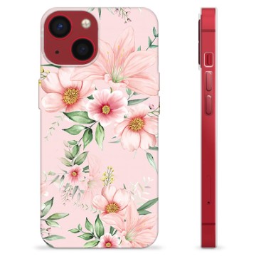 Capa de TPU - iPhone 13 Mini - Flores em Aquarela