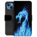 Bolsa tipo Carteira - iPhone 13 - Dragão de Fogo Azul