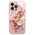 Capa híbrida para iPhone 13 Pro Max Buquê de flores - Rosa