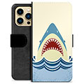 Bolsa tipo Carteira - iPhone 13 Pro Max - Mandíbulas de Tubarão