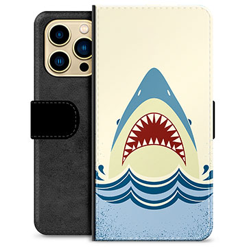 Bolsa tipo Carteira - iPhone 13 Pro Max - Mandíbulas de Tubarão