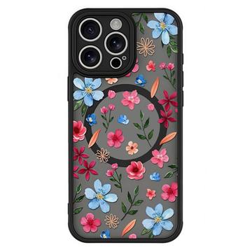 Capa magnética protetora elegante para iPhone 13 Pro Max - Flores coloridas