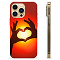 Capa de TPU - iPhone 13 Pro Max - Silhueta de Coração