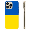 Capa de TPU Bandeira da Ucrânia  - iPhone 13 Pro Max - Amarelo e azul claro