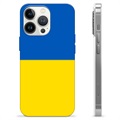 Capa de TPU Bandeira da Ucrânia  - iPhone 13 Pro - Amarelo e azul claro
