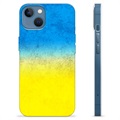 Capa de TPU Bandeira da Ucrânia - iPhone 13 - Duas cores