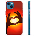 Capa de TPU - iPhone 13 - Silhueta de Coração
