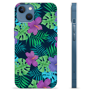Capa de TPU - iPhone 13 - Flores Tropicais