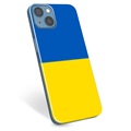 Capa de TPU Bandeira da Ucrânia  - iPhone 13 - Amarelo e azul claro