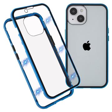 Bolsa Magnética de Vidro Temperado para iPhone 14 - Azul