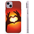 Capa de TPU - iPhone 14 Plus - Silhueta de Coração