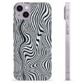 Capa de TPU - iPhone 14 Plus - Zebra Hipnotizante