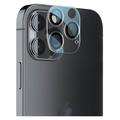 Protetor de lente de câmara Lippa para iPhone 14 Pro/14 Pro Max - 9H - Transparente / Preto
