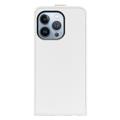 Bolsa Vertical com Ranhura de Cartão para iPhone 14 Pro Max - Branco