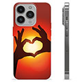 Capa de TPU - iPhone 14 Pro - Silhueta de Coração