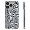 Capa de TPU - iPhone 14 Pro - Zebra Hipnotizante