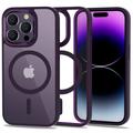 Capa Magmat Tech-Protect para iPhone 14 Pro - Compatível com MagSafe - Roxo Profundo / Transparente