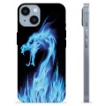 Capa de TPU - iPhone 14 - Dragão de Fogo Azul