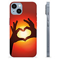 Capa de TPU - iPhone 14 - Silhueta de Coração