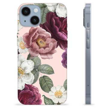 Capa de TPU - iPhone 14 - Flores Românticas