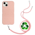 Capa Biodegradável String Series para iPhone 14 com Alça