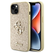 Capa Guess Fixed Glitter 4G Metal Logo para iPhone 15