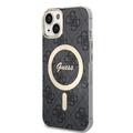 Capa IML 4G para iPhone 15 Guess - Compatível com MagSafe - Preto