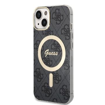 Capa IML 4G para iPhone 15 Guess - Compatível com MagSafe - Preto