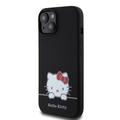 Capa de silicone líquido Hello Kitty Daydreaming para iPhone 15 - Preto