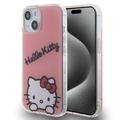 Capa Hello Kitty IML Daydreaming para iPhone 15 - Rosa