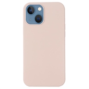 Capa de silicone líquido para iPhone 15 - Compatível com MagSafe - Cor-de-Rosa