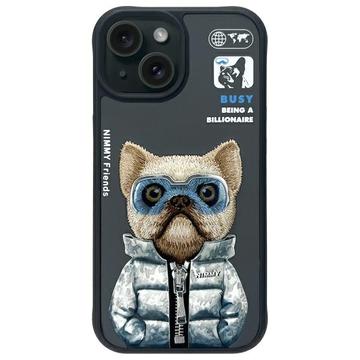 Capa Cão para iPhone 15 Nimmy Friends Cool&Cute 2.0 - Preto