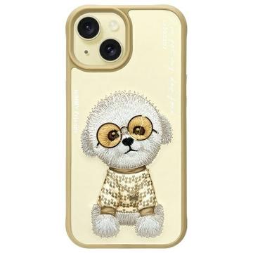 Capa Cão para iPhone 15 Nimmy Friends Glasses Cool - Cáqui