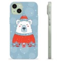 Capa de TPU - iPhone 15 Plus - Urso de Natal