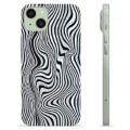 Capa de TPU - iPhone 15 Plus - Zebra Hipnotizante