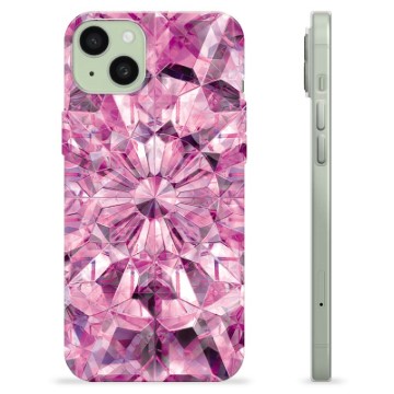 Capa de TPU - iPhone 15 Plus - Cristal Rosa
