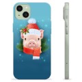 Capa de TPU - iPhone 15 Plus - Porquinho de Inverno