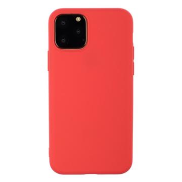 Capa de TPU Mate Anti Dedadas para iPhone 15 Pro - Vermelho