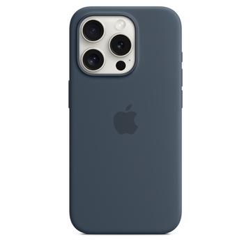 Capa em Silicone com MagSafe para iPhone 15 Pro Apple MT1D3ZM/A - Azul Tempestade