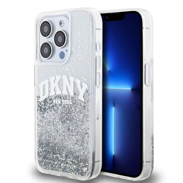 Capa para iPhone 15 Pro DKNY Liquid Glitter Arch Logo - Transparente