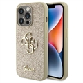 Capa Guess Fixed Glitter 4G Metal Logo para iPhone 15 Pro