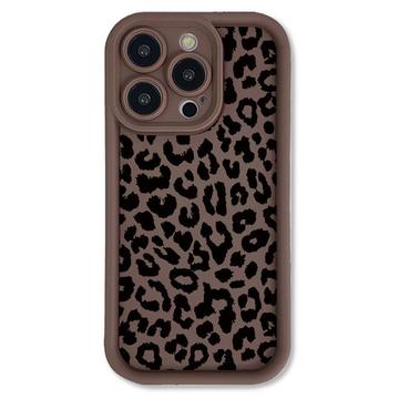 Capa TPU com impressão de leopardo para iPhone 15 Pro