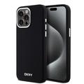 Capa  iPhone 15 Pro Max DKNY Liquid Silicone Metal Logo - Compatível com Magsafe - Preto