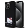 Capa de silicone líquida para iPhone 15 Pro Max Hello Kitty Daydreaming - Preto