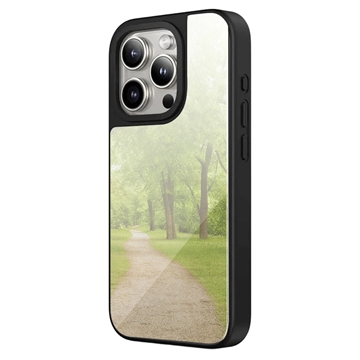 Capa de espelho para iPhone 15 Pro Max - Compatível com MagSafe - Preto