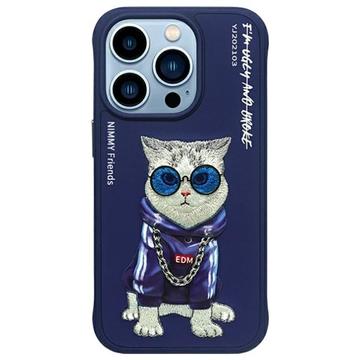 Capa Gato para iPhone 15 Pro Max Nimmy Friends Glasses Cool