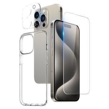 Conjunto de Proteção 3 em 1 Northjo para iPhone 15 Pro Max