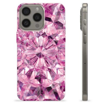 Capa de TPU - iPhone 15 Pro Max - Cristal Rosa